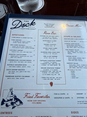 Menu photo 4 The Dock at Crayton Cove Naples, FL