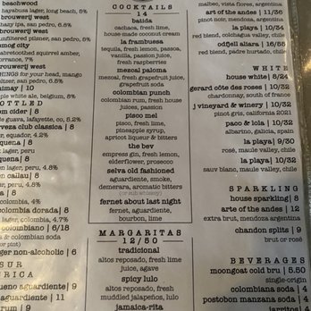 Selva - Cocktail / drinks menu - Bars Near Me - Long Beach, California
