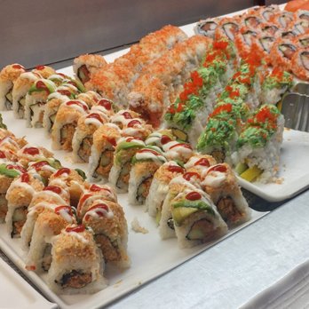 Gold Hibachi Buffet - A few of the sushi rolls. - Buffets Near Me - Alhambra, California Gold Hibachi Buffet - A few of the sushi rolls. - Buffets Near Me - Alhambra, California