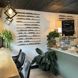 Deep Cove Caf/EH - Menu and pastry case