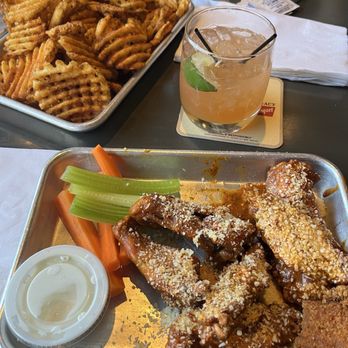 Scovilles - 8 Bone-In Wings - 1 Sauce Waffle Fries - Vegan - Chicken Wings Near Me - Salt Lake City, Utah Scovilles - 8 Bone-In Wings - 1 Sauce Waffle Fries - Vegan - Chicken Wings Near Me - Salt Lake City, Utah