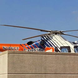 North Texas Infectious Diseases Consultants - Baylor Hospital boast several cutting edge heliports.... Here a life saving Bell Jet Careflight helicopter landing!