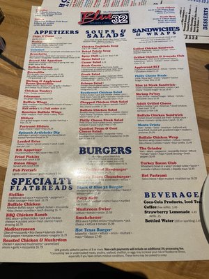 Menu photo 1 Blue 32 Sports Grill Gilbert, AZ Menu photo 1 Blue 32 Sports Grill Gilbert, AZ