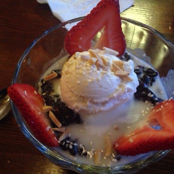 B Star - Black rice pudding with coconut ice cream - Burmese Near Me - San Francisco, California