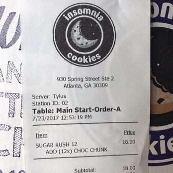 Insomnia Cookies - Desserts Near Me - Atlanta, Georgia Insomnia Cookies - Desserts Near Me - Atlanta, Georgia