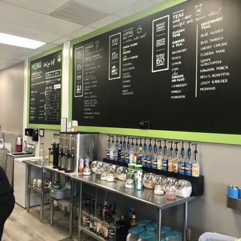 Flex Nutrition - menus on the wall of the restaurant - Coffee & Tea Near Me - Harrison, Ohio