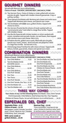 Menu photo 1 El Palacio Kingman, AZ Menu photo 1 El Palacio Kingman, AZ
