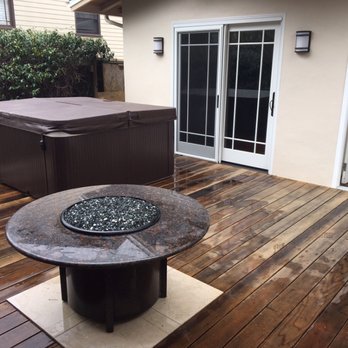 Yuri Construction - Can Anselmo, backyard. Fire pit, jacuzzi. - General Contractors Near Me - San Francisco, California