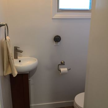 Be Green Builders - Cute new powder room! - Painters Near Me - West Hollywood, California