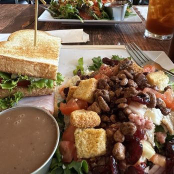 Just Peachy Cafe - You pick two lunch special - just peachy salad and club sandwich. - Breakfast & Brunch Near Me - Shelbyville, Indiana