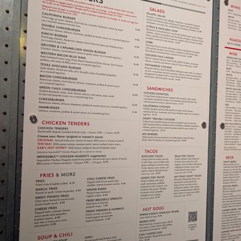 Gott's Ferry Building - The red font under THE BURGERS does mention the Impossible patty as an option if you read the whole thing - Burgers Near Me - San Francisco, California Gott's Ferry Building - The red font under THE BURGERS does mention the Impossible patty as an option if you read the whole thing - Burgers Near Me - San Francisco, California