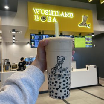 Wushiland Boba Katy - Earl Gray Milk Tea | ig: @veroeatss - Bubble Tea Near Me - Katy, Texas