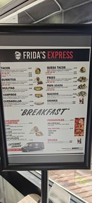 Menu photo 2 Frida's Taqueria San Diego, CA Menu photo 2 Frida's Taqueria San Diego, CA