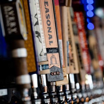 Homegrown Tap & Dough - a row of beer taps - Pizza Near Me - Arvada, Colorado Homegrown Tap & Dough - a row of beer taps - Pizza Near Me - Arvada, Colorado