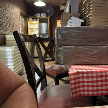 James Angelo's Underground Pizza - Self serve water station and forks in the corner. - Pizza Near Me - Kamuela, Hawaii