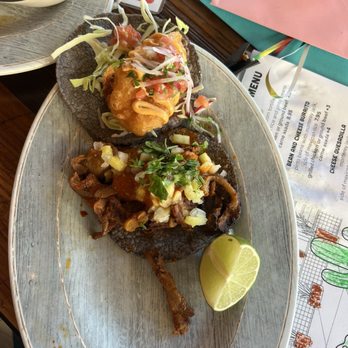 Cantina Jack's - Fish taco & al pastor TACOS (an order of each and split with two people) - Cocktail Bars Near Me - Pleasant Hill, California Cantina Jack's - Fish taco & al pastor TACOS (an order of each and split with two people) - Cocktail Bars Near Me - Pleasant Hill, California