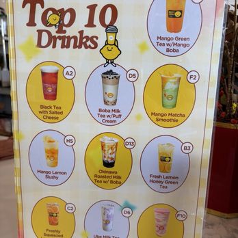 Happy Lemon - Top 10 Drinks - Bubble Tea Near Me - Alhambra, California