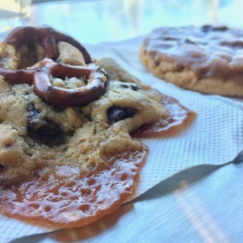 Cookie Good - Caramel Pretzel Chocolate Chip, flanked by Maple Pancake w/Bacon - Bakeries Near Me - Santa Monica, California