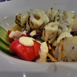 5 Senses Gourmet Bar - Char grilled calamari salad