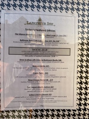 Menu photo 3 Lafayette Inn & Restaurant Stanardsville, VA Menu photo 3 Lafayette Inn & Restaurant Stanardsville, VA