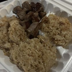 Ichiro Sushi Hibachi - Rib eye steak with fried rice no veggies