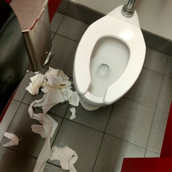 Chuck E. Cheese - a toilet with toilet paper on the floor - Pizza Near Me - North Charleston, South Carolina Chuck E. Cheese - a toilet with toilet paper on the floor - Pizza Near Me - North Charleston, South Carolina
