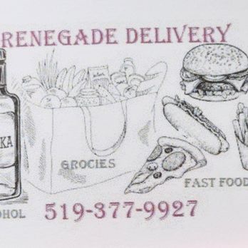 Renegade Delivery - a drawing of a fast food delivery truck - Food Delivery Services Near Me Renegade Delivery - a drawing of a fast food delivery truck - Food Delivery Services Near Me