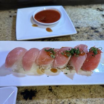 JJ Sushi - Yellow tail and seared tuna. Lots of rice underneath. The only decent thing I had from there. - Sushi Bars Near Me - Sparks, Nevada JJ Sushi - Yellow tail and seared tuna. Lots of rice underneath. The only decent thing I had from there. - Sushi Bars Near Me - Sparks, Nevada