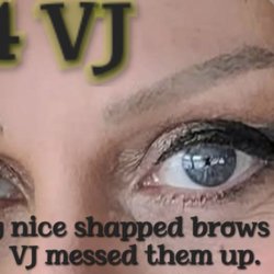 Brows by VJ - All I was missing were strokes. vj made the into caterpillars. See photos