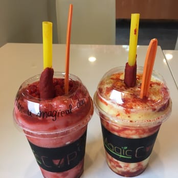 Magic Cup - Cha-Strawberry and Cha-Pineapple - Coffee & Tea Near Me - Houston, Texas