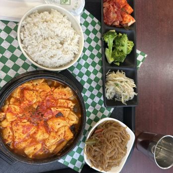 Seoul Fried Chicken - mushroom tofu soup & banchan - Korean Near Me - Pinole, California Seoul Fried Chicken - mushroom tofu soup & banchan - Korean Near Me - Pinole, California
