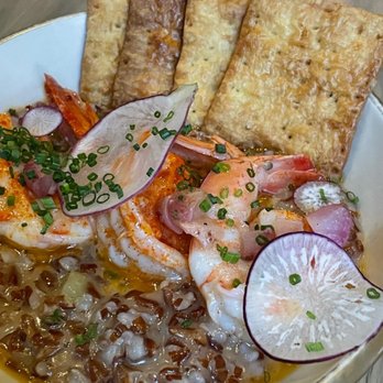Olamaie - Red rice and gulf shrimp - Southern Near Me - Austin, Texas Olamaie - Red rice and gulf shrimp - Southern Near Me - Austin, Texas