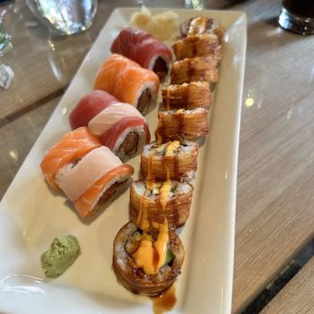 Prime - Shrimp Tornado Roll and Triple Spicy Roll - American Near Me - Huntington, New York Prime - Shrimp Tornado Roll and Triple Spicy Roll - American Near Me - Huntington, New York