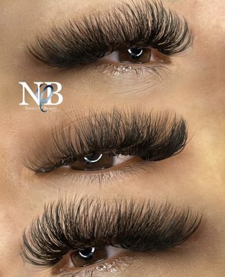 Eyelash extensions - Collection of eyelash work styles 
Classic
Hybrid 
Volumen 
Mega volumen 
Wispy