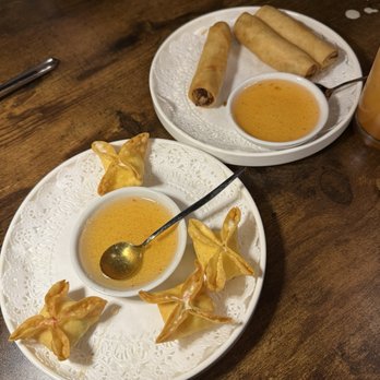 Nalak Thai - 8 Piece Crab Rangoons, 4 Piece Spring Rolls - Thai Near Me - Fairfax, Virginia Nalak Thai - 8 Piece Crab Rangoons, 4 Piece Spring Rolls - Thai Near Me - Fairfax, Virginia