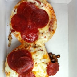 Pepperoni pizza bagel