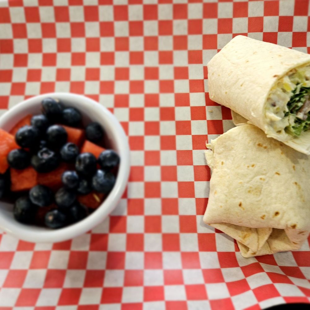 Tonya's Cafe - Chicken salad wrap with fruit cup. - Southern Near Me - Chapel Hill, North Carolina Tonya's Cafe - Chicken salad wrap with fruit cup. - Southern Near Me - Chapel Hill, North Carolina
