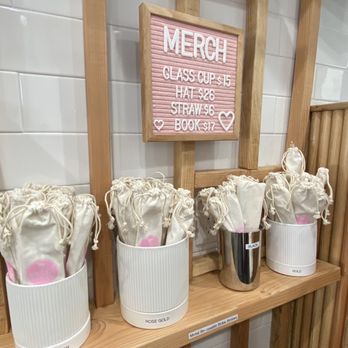 Sweet Straw - three buckets of strawberries on a shelf - Bubble Tea Near Me - Sonoma, California