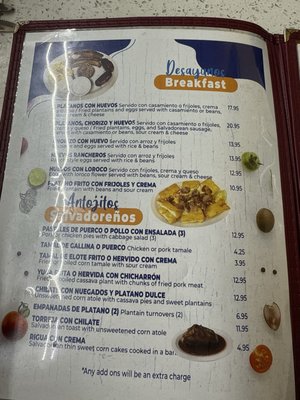 Menu photo 5 El Pulgarcito Orange, CA