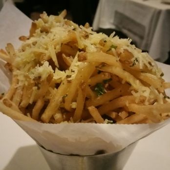 Morton's The Steakhouse - Parmesan & Truffle Matchstick Fries - very crunchy with strong truffle flavor. - Steakhouses Near Me - Toronto, Ontario Morton's The Steakhouse - Parmesan & Truffle Matchstick Fries - very crunchy with strong truffle flavor. - Steakhouses Near Me - Toronto, Ontario