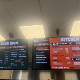The menu The menu