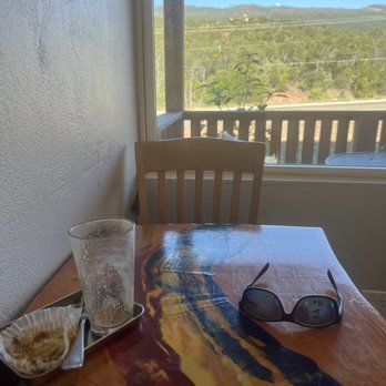 Cabra Coffee - View from sitting area. - Coffee & Tea Near Me - Cedar Crest, New Mexico