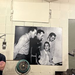 Million Dollar Quartet:  Elvis, Jerry Lee Lewis, Carl Perkins, Johnny Cash