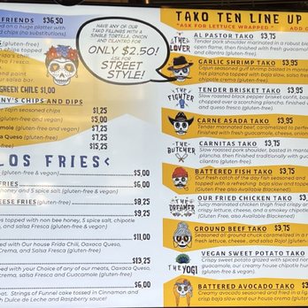 Tako Ten - Menu - Tacos Near Me - Albuquerque, New Mexico