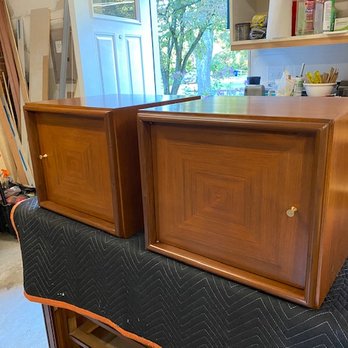 Pascal's Woodworking - Here are the nightstands after Pascal finished - beautiful! - Cabinetry Near Me - Silver Spring, Maryland