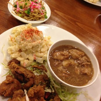 Tanaka Saimin - Shoyu fried chicken and pork adobo - Japanese Near Me - Honolulu, Hawaii Tanaka Saimin - Shoyu fried chicken and pork adobo - Japanese Near Me - Honolulu, Hawaii