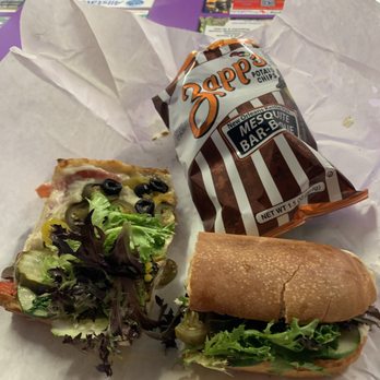 Angie's Subs - Veggie sub with substitutions and Zappos barbecue chips - Sandwiches Near Me - Jacksonville Beach, Florida