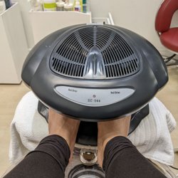 You don't even have to walk. They bring the machine right to your feet