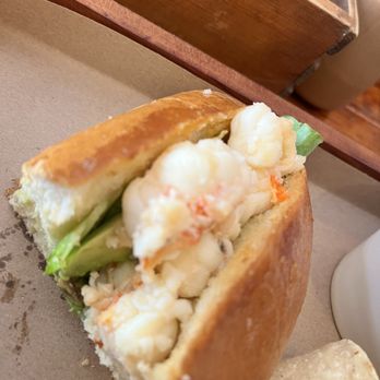 Lobster Shack - Lobster roll. Half of it. - Seafood Near Me - Cozumel, ROO Lobster Shack - Lobster roll. Half of it. - Seafood Near Me - Cozumel, ROO