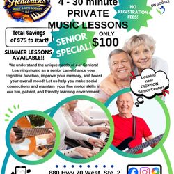 Hendricks Music - Senior Private Music Lessons